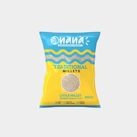Nana Little (Samai | Saame | Samalu | Kutki) Millets - 500gms - Nana Millets