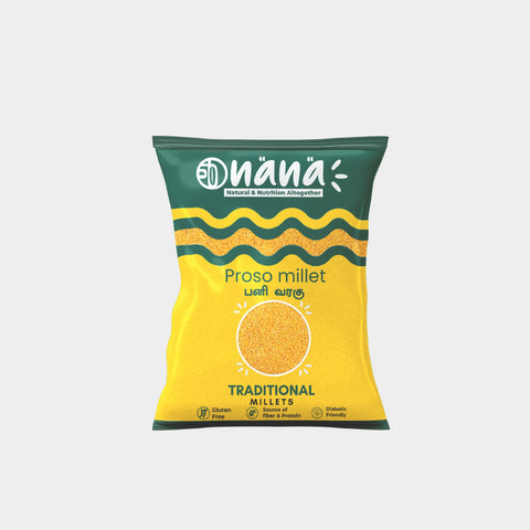 Nana Proso (Pani Varagu | Baragu | Variga) Millets - 500gms - Nana Millets