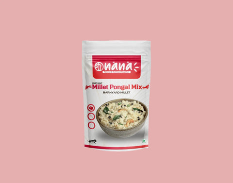 Nana Instant Barnyard (Kuthiraivali | Oodalu | Jhangora) Millet Pongal Mix - Nana Millets