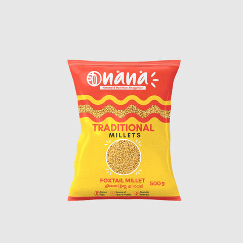 Nana Foxtail (Thinai | Navane | Kangni | Korra) Millets - 500gms - Nana Millets