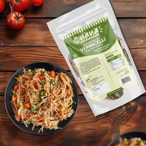 Nana Black Rice (Karuppu kavuni | Forbidden Rice) Vermicelli - Nana Millets