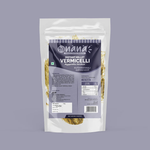 Nana Barnyard (Kuthiraivali | Oodalu | Jhangora) Millet Vermicelli - Nana Millets