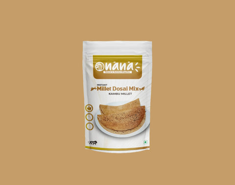 Nana Instant Pearl (Kambu | Sajje | Sajjalu | Bajra) Millet Dosa Mix - Nana Millets