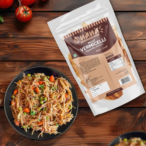 Nana Finger (Ragi | Ragula | Nachani) Millet Vermicelli - Nana Millets