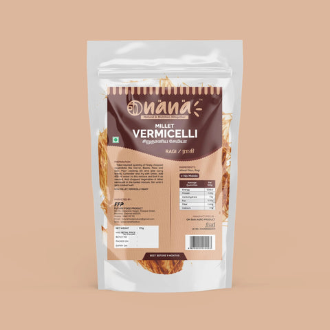 Nana Finger (Ragi | Ragula | Nachani) Millet Vermicelli - Nana Millets